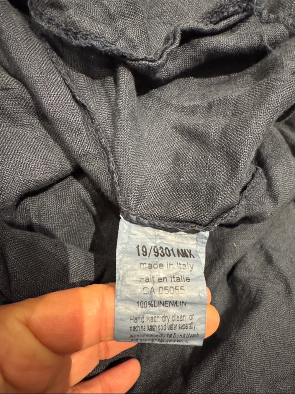 Made in Italy 100% Linen Tunic Top - Picture 7 of 7